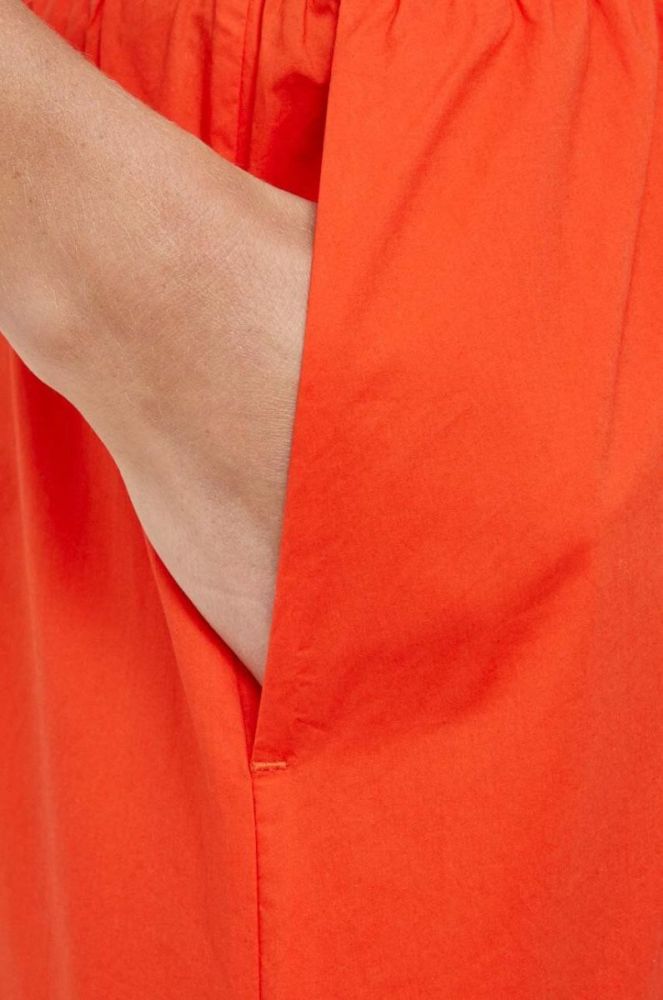 Шорти By Malene Birger жіночі колір червоний однотонні висока посадка фото 4