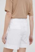 Шорти United Colors of Benetton жіночі колір білий однотонні висока посадка