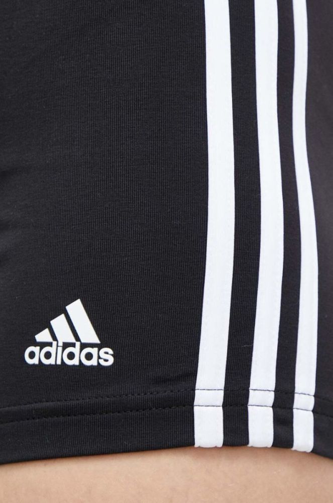 Шорти adidas жіночі колір чорний візерунок висока посадка (3075088) фото 4