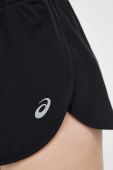 Шорти для бігу Asics Core Split колір чорний однотонні середня посадка