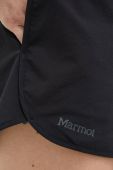 Шорти outdoor Marmot Elda колір чорний однотонні середня посадка