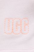 Бавовняні шорти UGG колір рожевий однотонні висока посадка