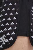 Шорти для бігу adidas Performance Run It Brand Love колір чорний візерунок середня посадка