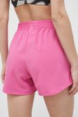 Шорти для тренувань adidas Performance Minimal колір рожевий однотонні середня посадка