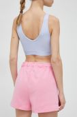 Шорти adidas жіночі колір рожевий з аплікацією висока посадка (3133162)