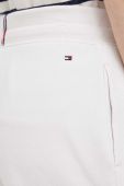 Шорти Tommy Hilfiger жіночі колір білий однотонні висока посадка (2988967)
