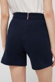 Шорти Tommy Hilfiger жіночі колір синій однотонні висока посадка (2988941)