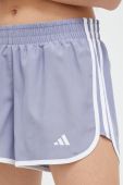 Шорти для бігу adidas Performance Marathon 20 з аплікацією середня посадка колір блакитний