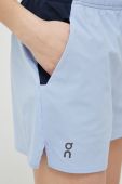 Шорти для бігу On-running Essential однотонні висока посадка колір блакитний