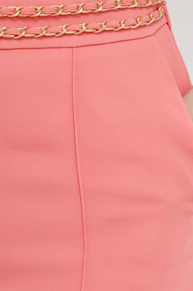 Шорти Marciano Guess жіночі колір помаранчевий з аплікацією висока посадка фото 4