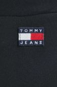 Шорти Tommy Jeans жіночі колір чорний однотонні висока посадка (3020409)