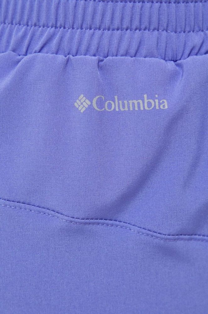 Спортивні шорти Columbia Columbia Hike жіночі колір фіолетовий однотонні висока посадка фото 5