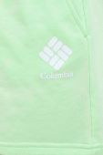 Шорти Columbia жіночі колір зелений з принтом висока посадка