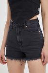 Джинсові шорти Wrangler жіночі колір чорний однотонні висока посадка (3255887) Джинсові шорти Wrangler жіночі колір чорний однотонні висока посадка (3255887)