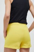 Шорти Champion жіночі колір жовтий однотонні висока посадка (3090943)