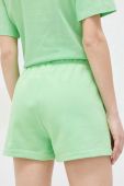 Шорти Champion жіночі колір зелений однотонні висока посадка (3090923)