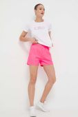 Шорти Champion жіночі колір рожевий однотонні висока посадка (3205165)