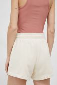Шорти Champion жіночі колір бежевий з аплікацією висока посадка