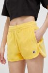 Шорти Champion жіночі колір жовтий однотонні висока посадка (3198166)