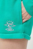 Шорти Rip Curl жіночі колір зелений з аплікацією висока посадка