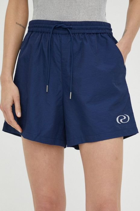 Шорти R?sum? жіночі колір синій однотонні висока посадка