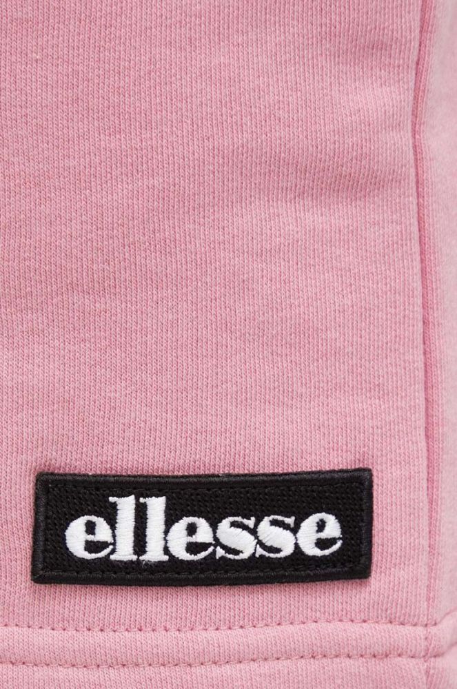 Шорти Ellesse жіночі колір рожевий з аплікацією висока посадка фото 4
