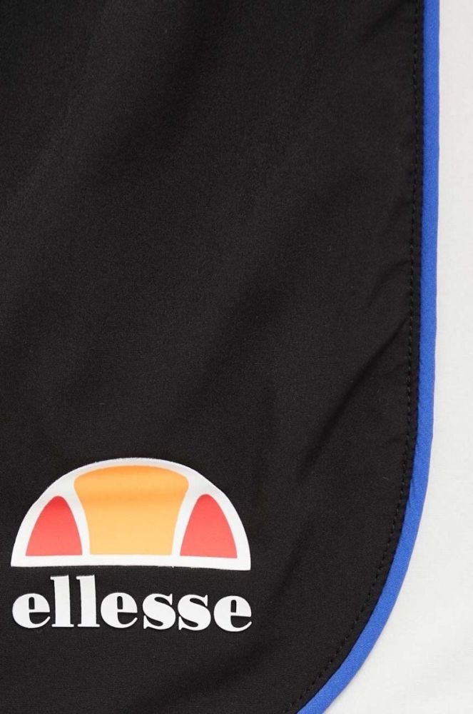 Шорти Ellesse жіночі колір чорний візерунок висока посадка фото 4