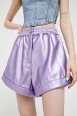 Шорти Rotate жіночі колір фіолетовий однотонні висока посадка