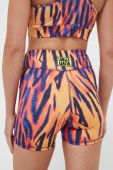 Шорти для тренувань LaBellaMafia Flame колір помаранчевий візерунок висока посадка