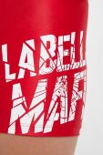 Шорти для тренувань LaBellaMafia Hardcore Ladies колір червоний з принтом висока посадка