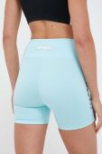 Шорти для тренувань LaBellaMafia Acqua з принтом висока посадка колір блакитний