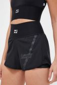 Шорти для тренувань LaBellaMafia Waves колір чорний з принтом висока посадка