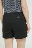 Шорти Vans жіночі колір чорний однотонні висока посадка (3188863)