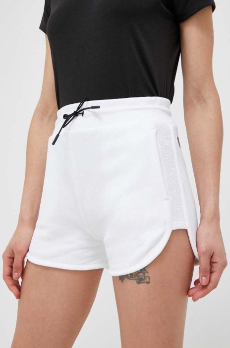 Шорти Rossignol жіночі колір білий однотонні висока посадка