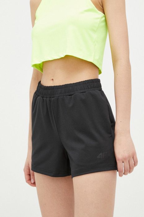 Шорти для тренувань 4F колір чорний однотонні висока посадка (3148461)