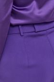 Шорти Patrizia Pepe жіночі колір фіолетовий однотонні висока посадка (3212730)