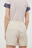 Шорти outdoor 4F колір бежевий однотонні середня посадка