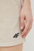 Шорти outdoor 4F колір бежевий однотонні середня посадка
