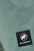Шорти outdoor Mammut Massone Light колір зелений однотонні середня посадка