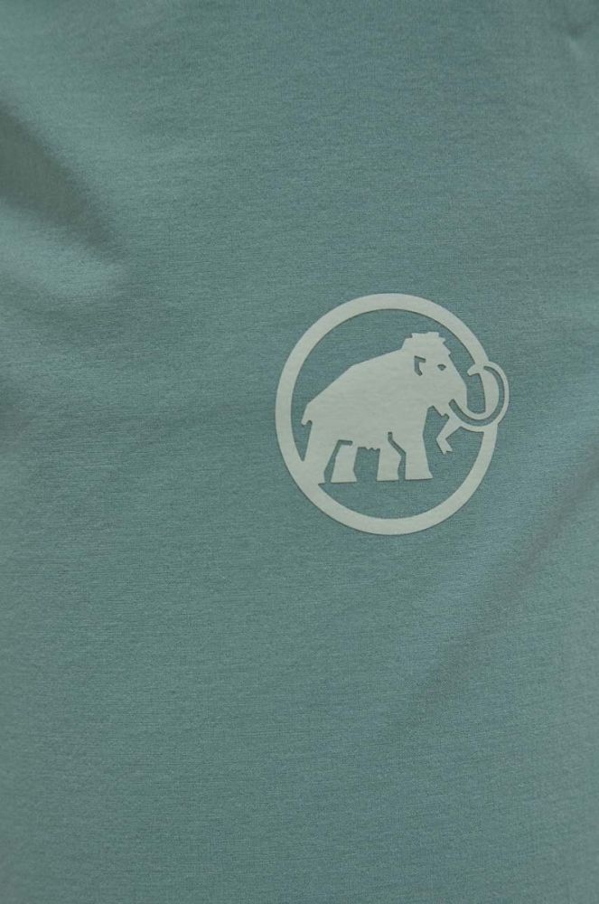 Шорти outdoor Mammut Runbold колір зелений однотонні середня посадка фото 4