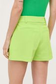 Шорти Morgan жіночі колір зелений однотонні висока посадка (3285746)