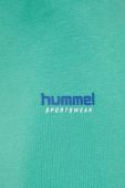 Шорти Hummel жіночі колір зелений з принтом висока посадка