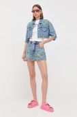 Джинсові шорти Miss Sixty жіночі  висока посадка колір блакитний
