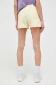 Шорти adidas Originals жіночі колір жовтий з аплікацією висока посадка
