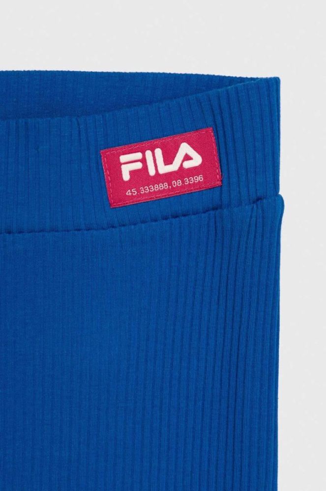 Дитячі шорти Fila однотонні колір блакитний фото 3