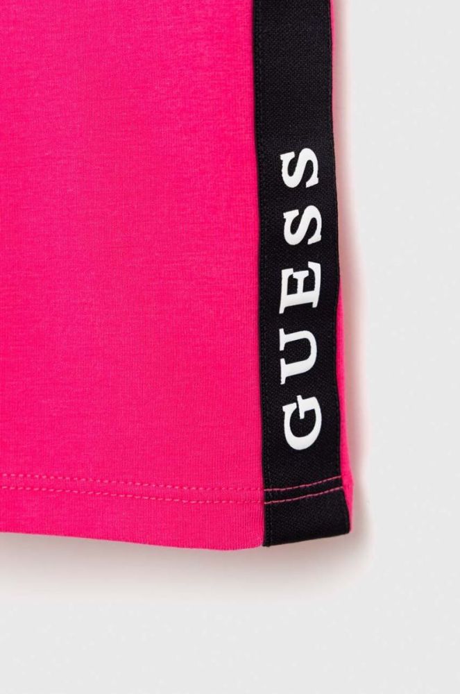 Дитячі шорти Guess колір рожевий з аплікацією (2874262) фото 3