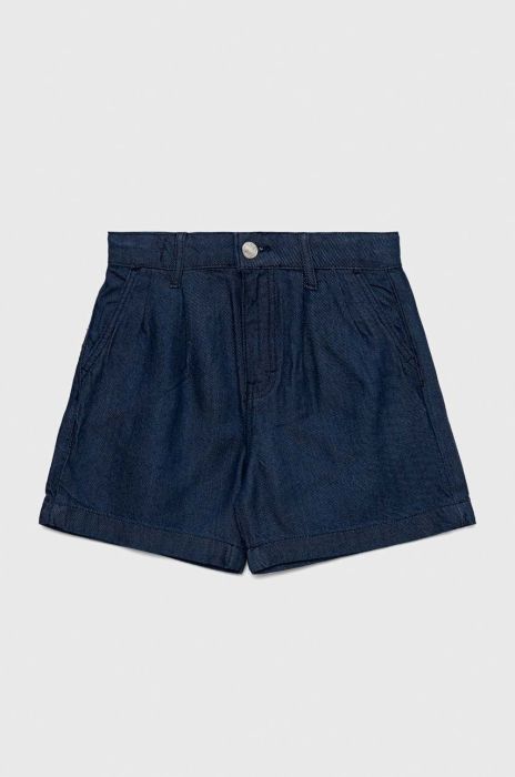 Дитячі шорти Guess колір синій однотонні