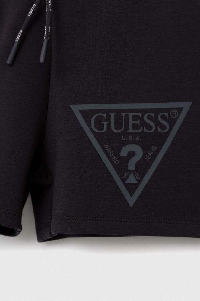 Дитячі шорти Guess колір синій з принтом фото 3