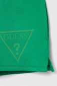 Дитячі шорти Guess колір зелений з принтом (2871087)