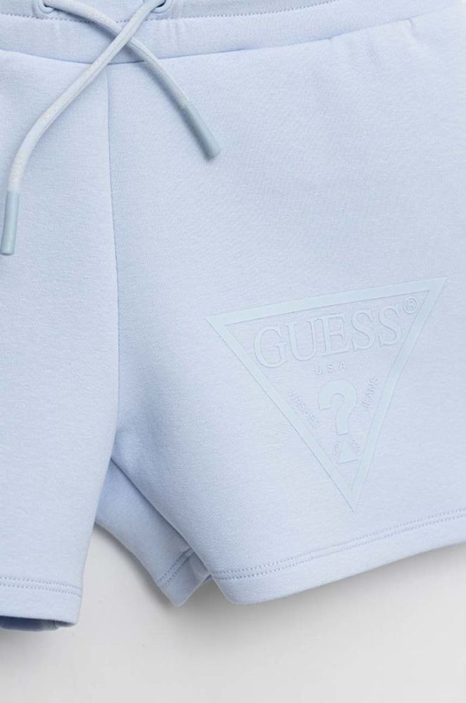 Дитячі шорти Guess з принтом колір блакитний (2871048) фото 3